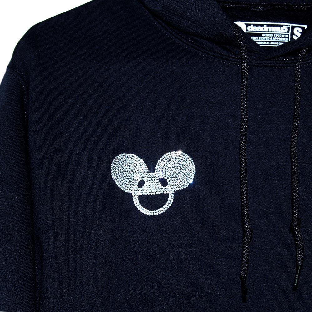 Black Bedazzled Hoodie - Image 2