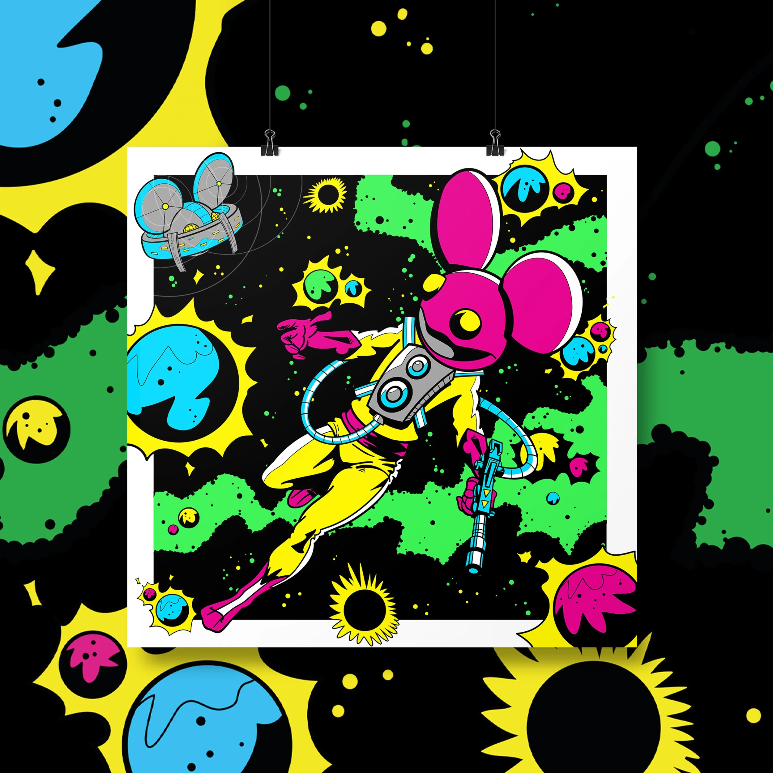 deadmau5 x Thumbs - fine art print - Image 4